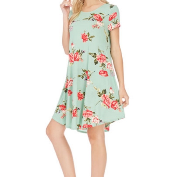 Short sleeve floral midi dress - Picture 6 of 8